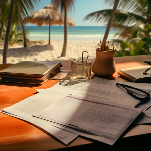Loan Documents on the Beach