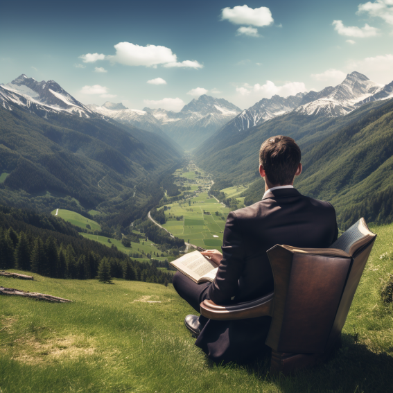 mjbasile79_marketing_executive_in_the_mountains_reading_a_book__bbb6afa7-6d0b-4e8f-a731-b4f676558072